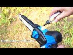 Serra de cadeia recarregável do Woodworking de 2 baterias serra de cadeia elétrica do ramo de árvore de 6 polegadas