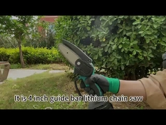 4 serra de cadeia Handheld da mão da polegada 21v Mini Chainsaw Brushless Motor Mini única