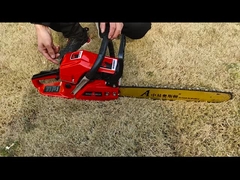 Serra de cadeia sem corda da gasolina de 2 cursos 58CC serra de cadeia da gasolina de 20 polegadas para cortar a madeira