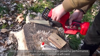 Motosserra com bateria recarregável de 8 polegadas