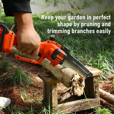 Portable 6 Inch Cordless Chainsaw Brushless Mini Electric Battery Chainsaw With Automatic Oiler