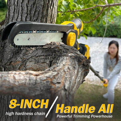 6 Inch Brushless Mini Portable Lithium Electric Chain Saw Rechargeable Cordless Handheld Chainsaw