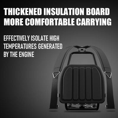 42.7cc Engine Backpack Brush Cutter with 1200ml Fuel Tank and 10000 rpm for Professional Grass Cutting