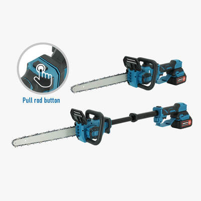 12 Inch 800W Telescopic Electric Pole Chainsaw for Tree Pruning and Garden Cutting