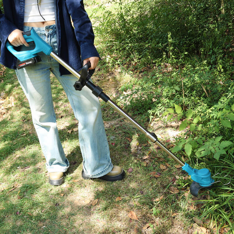 Portable Electric Grass Cutter Cordless Battery Powered Brush Cutter for Easy Home Yard Maintenance