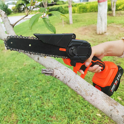Polegada elétrica sem corda a pilhas portátil Mini Chain Saw da serra de cadeia 6